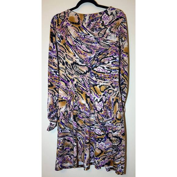 Vintage ICE Woman's Beaded Waist Dress Long Sleeve Size Large - Picture 2 of 5